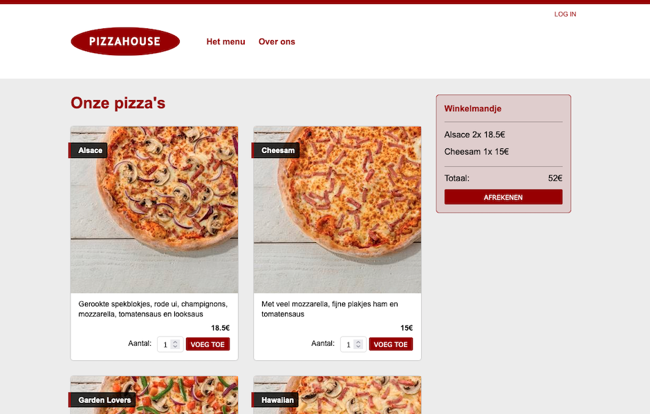 Pizza PHP project